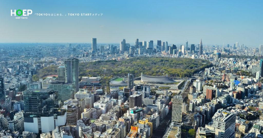 23区南部渋谷方面の風景