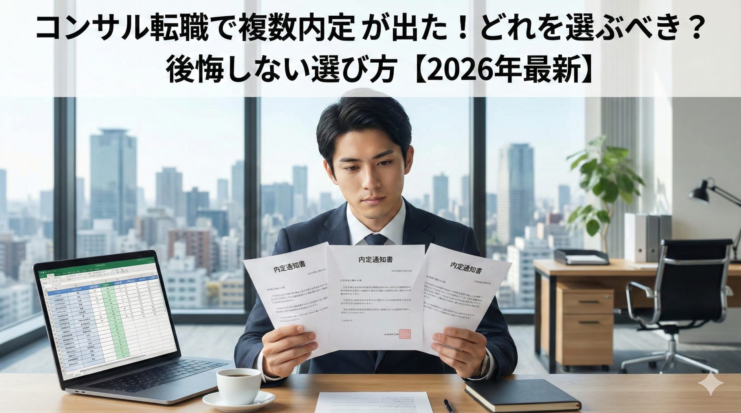 コンサル転職で複数内定が出た!どれを選ぶべき?後悔しない選び方【2026年最新】