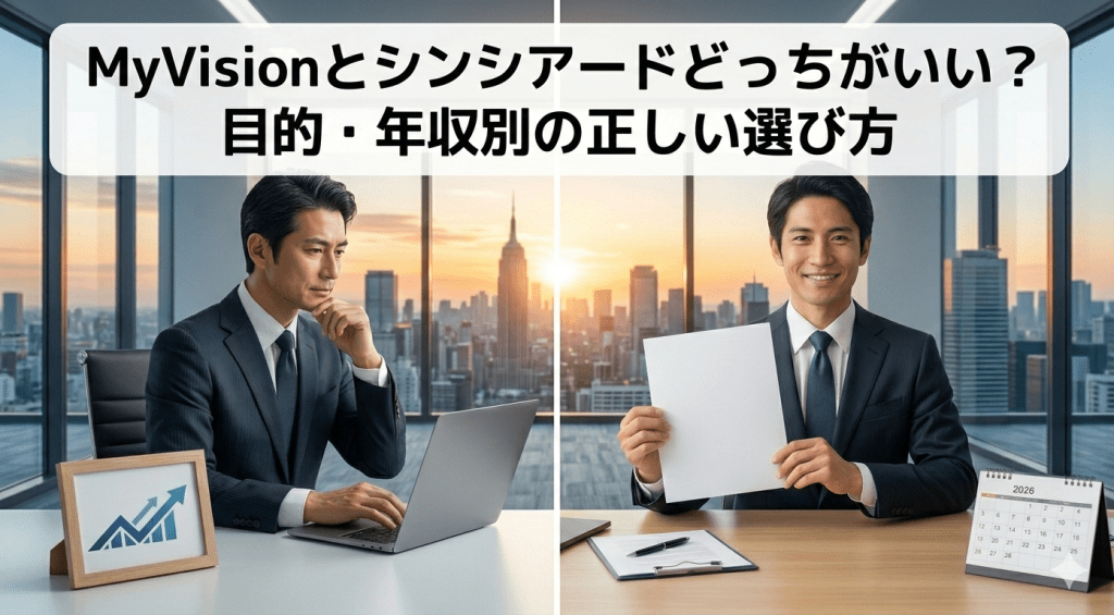 MyVisionとシンシアードの違いは？年収・目的別の選び方【2026年最新】