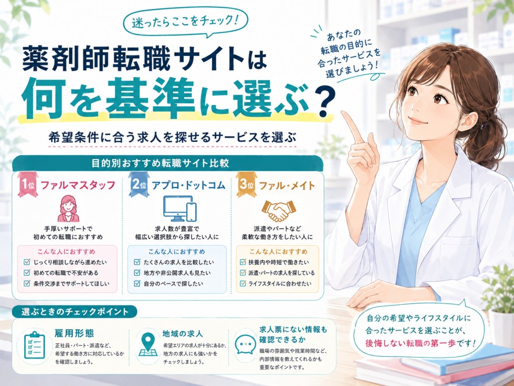 薬剤師転職サイト選びガイド