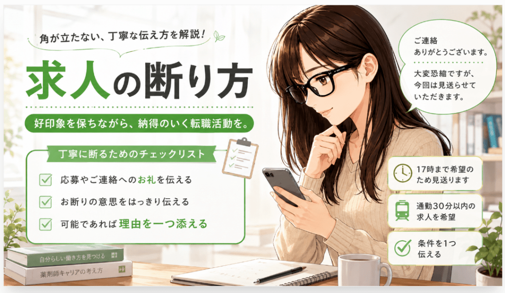 求人を断るときの伝え方
