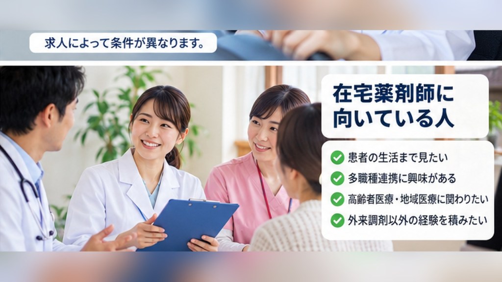 在宅薬剤師求人に向いている人