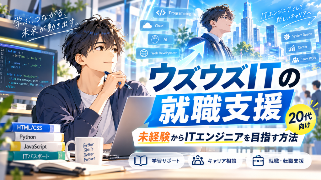 ウズウズITの就職支援｜未経験からITエンジニアを目指す方法