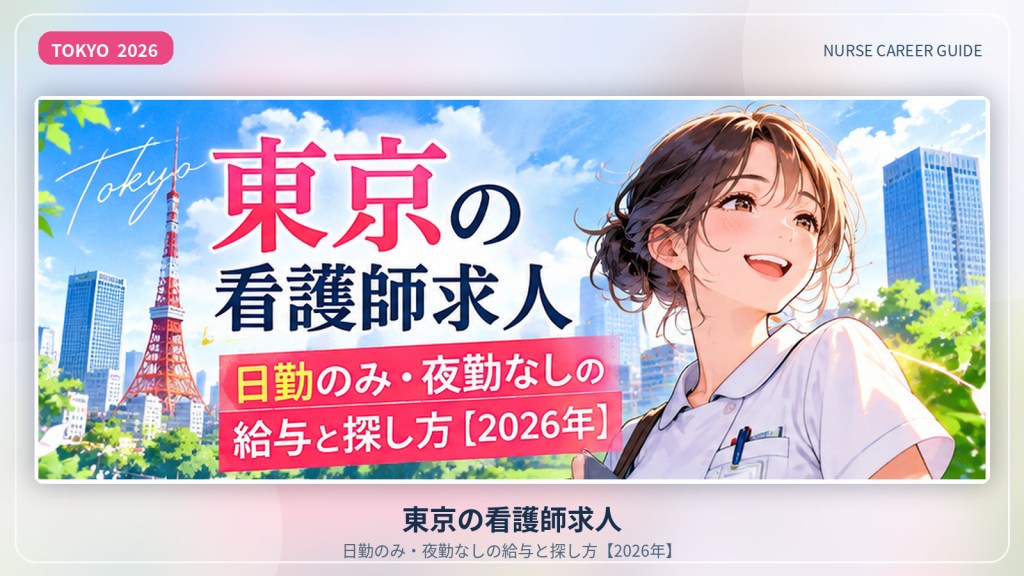 東京の看護師求人｜日勤のみ・夜勤なしの給与と探し方【2026年】