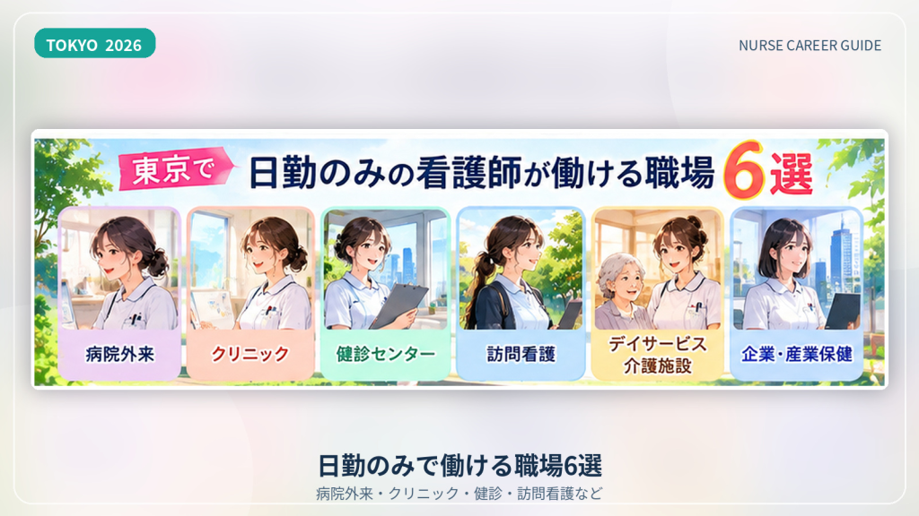 東京で日勤のみの看護師が働ける職場6選