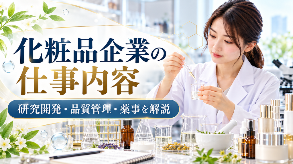 化粧品企業薬剤師求人の仕事内容