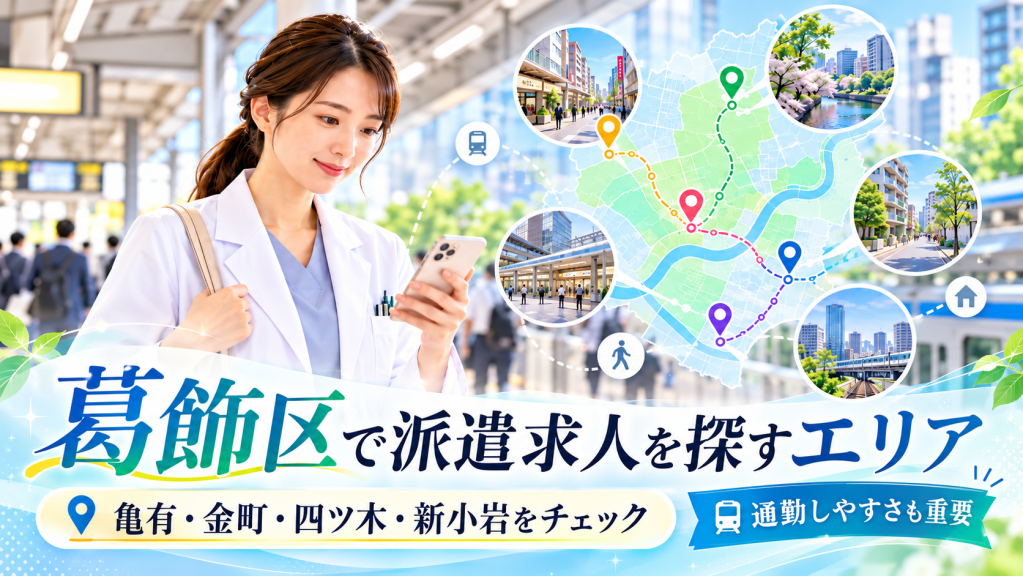 葛飾区で派遣求人を探すエリア