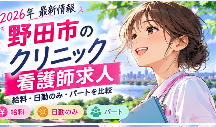 野田市のクリニック看護師求人｜給料・日勤のみ・パートを比較【2026年】